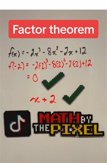 Is x 2 a factor? Check in under 10 seconds #factortheorem #polynomials #math #learnmath #factoring