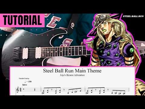 Dance With Steel Ball Run Guitar Tutorial [MAIN RIFFS] ✧ TABS ✧ JoJo's Bizarre Adventure