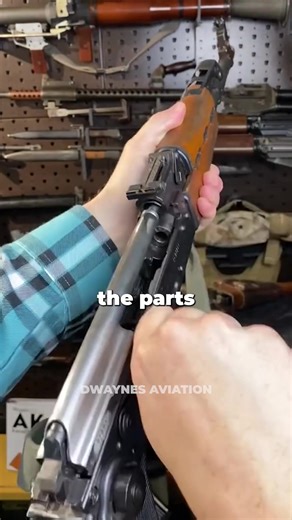 Why is the AK-47 such a tough rifle? Built with wide tolerances, the AK-47 can fire through mud and dirt without stopping. It trades perfect accuracy for near indestructible reliability. #AKA7 #AmericanRifles #M1Garand #M16 #SovietUnion | Dwaynes Aviation
