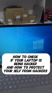 5.4K views · 41 reactions | How to check If your laptop is Being hacked And how to protect Your self from hackers #mrlaptop #mrjlaptops #laptop#performance | Mr j laptops | Facebook