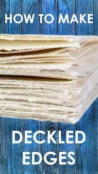 Paper deckled edges for beginners - relaxing paper tearing ASMR - missredfox Paper Art