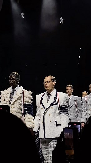 6.1K views · 434 reactions | Behind the scenes with model @GusWitzoe as he makes his runway debut at the @ThomBrowne show #NYFW | Council of Fashion Designers of America (CFDA) | Facebook