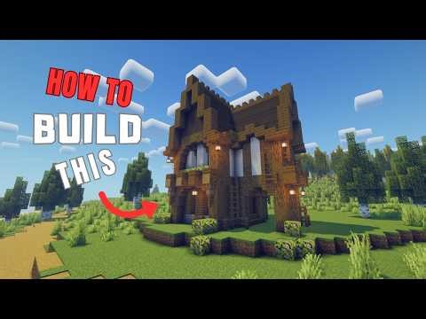 Easy Medieval House in Minecraft Tutorial (Simple & Cozy Build)