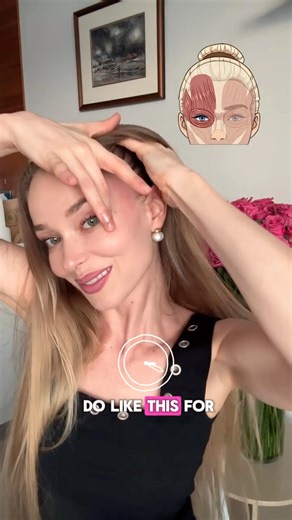 One Minute Trick to Lift Jowls and Eyes #shorts