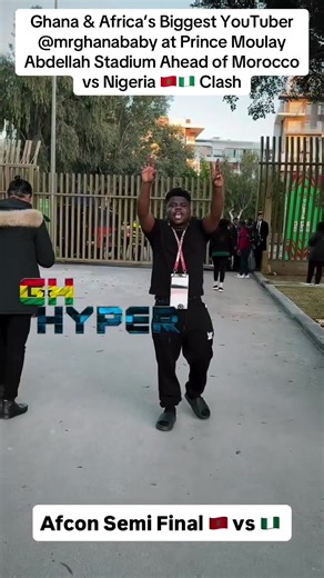 Ghana's Biggest YouTuber at Morocco vs Nigeria Match