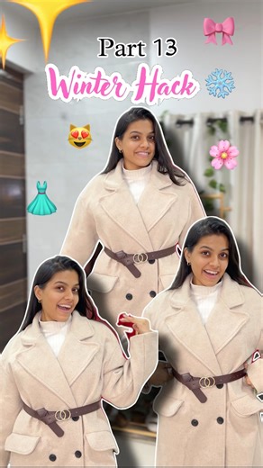 Winter Fashion Hack | How to Style your trench coat belt or loop your belt? | Shruti Kothari #winter