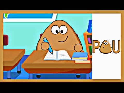 Pou Classroom Slacking Cartoon Skill Game for Kids