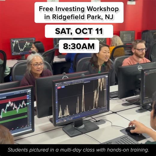 👉 𝗔𝘁𝘁𝗲𝗻𝗱 𝗧𝗵𝗲 𝗙𝗥𝗘𝗘 𝗜𝗡-𝗣𝗘𝗥𝗦𝗢𝗡 𝗧𝗿𝗮𝗱𝗶𝗻𝗴 𝗪𝗼𝗿𝗸𝘀𝗵𝗼𝗽! ✅ Two-hour live workshop at one of our education centers ✅ Weekly stock trade samples from some of our most popular instructors ✅ Trading QuickStart Kit packed with 𝟭𝟬 𝗺𝗶𝗻𝗶-𝗹𝗲𝘀𝘀𝗼𝗻𝘀 𝗼𝗻 𝗱𝗶𝗴𝗶𝘁𝗮𝗹 𝗮𝘀𝘀𝗲𝘁𝘀, 𝘀𝘁𝗿𝗮𝘁𝗲𝗴𝘆 𝗮𝗻𝗱 𝗺𝗼𝗿𝗲 👉 Do you think Wall Street uses the news and tips from their brother-in-law to decide when to buy and sell? 👈 𝗝𝗼𝗶𝗻 𝘂𝘀 𝗳𝗼𝗿 𝗮 𝗳𝗿𝗲𝗲 𝗶𝗻𝘁𝗿𝗼 