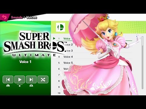 Peach Voices - Super Smash Bros Ultimate