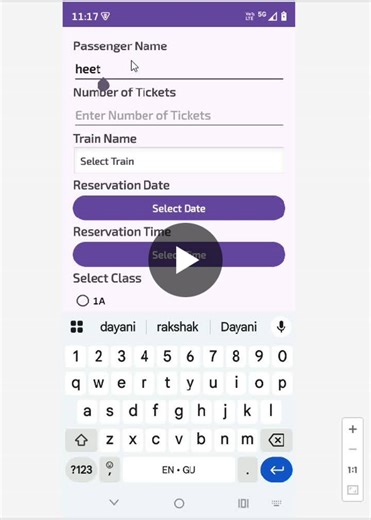 Android Railway Reservation App with Intent SharedPreferences | Heet Dayani posted on the topic | LinkedIn