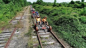 274K views · 422 reactions | These rail bikes are designed to be pedaled along unused orphan railroad tracks, giving riders a whole new way to see Cape May, New Jersey! Watch more: www.bit.ly/LocHulu | Localish | Facebook