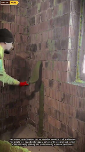 Practical & Durable Masonry Trowel for Brick Mortar Spreading and Wall Finishing