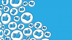 Free stock video - Motion graphic of facebook likes background