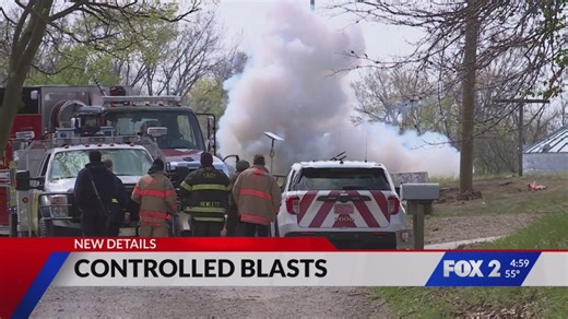 Controlled blasts rattle homes after fatal explosion