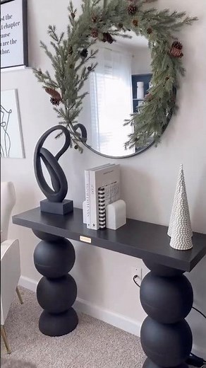 Easy DIY Console Table made from Salad Bowls