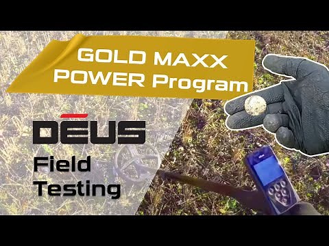 XP Deus testing the Gold Maxx Power program