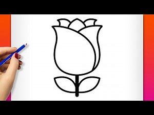 How to Draw a Rose | Easy Step-by-Step Drawing Tutorial