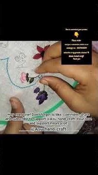 customize embroidery handkerchief stitching video #embroidery #handkerchief #tutorial