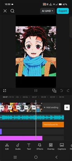 Capcut smooth zoom in transition tutorial.#animelover#demonslayer#animeaddicts#anime#animeedit#edit