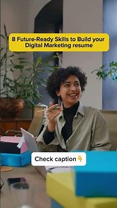 8 Skills to build your Digital Marketing Resume | PGDM in AI-Driven Digital Marketing | ASM's IIBR