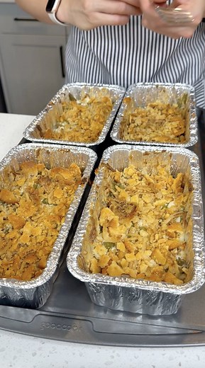 509K views · 2.4K reactions | The perfect Thanksgiving side dish! I make an easy baked green bean casserole with tender green beans, cream cheese and crispy onions. | Amy L Daily Recipes | Facebook