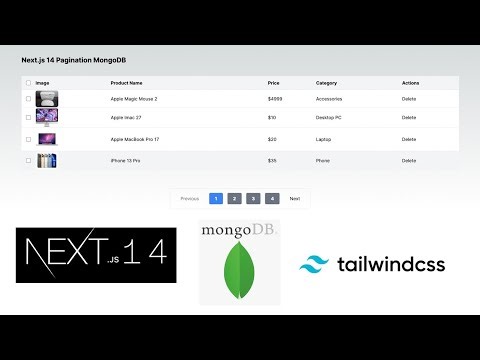Next.js 14 Pagination MongoDB