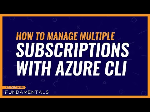 How to manage multiple subscriptions with Azure CLI