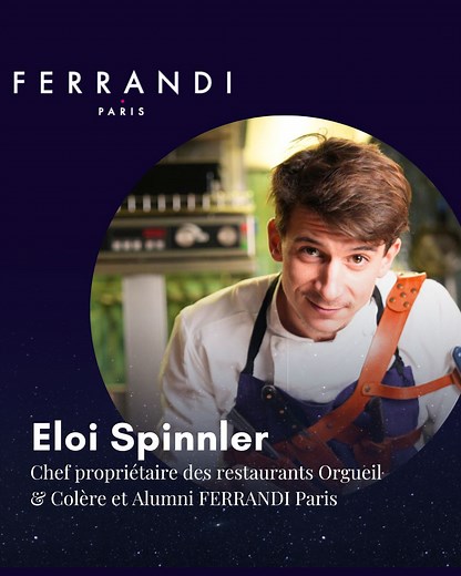 ✨ Rencontre avec Eloi Spinnler, chef engagé et alumni de FERRANDI Paris Formé pendant 7 ans à FERRANDI Paris, Eloi Spinnler a construit son parcours entre Paris, Londres et Melbourne, évoluant aussi bien dans des restaurants étoilés (La Tour d’Argent, Plaza Athénée**, The Dorchester***) que dans des bistrots et brasseries de renom. 🌍🔪 Son expérience auprès des plus grands, lui a forgé une conviction forte : tout ce qu’il prend à la nature, il le consomme. Chef zéro déchet et éco-responsable, i