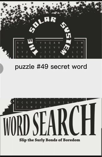 The Solar System (08/25) Word Search Puzzle #49 Secret Word