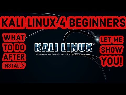 Kali Linux For Beginners Tutorial - What To Do After Installing Kali Linux (SUBTITLES AVAILABLE)