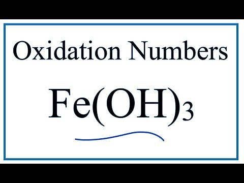 How to find the Oxidation Number for Fe in Fe(OH)3
