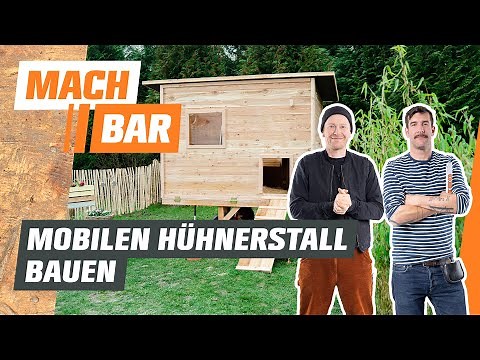 Building a chicken coop – compact and mobile | OBI