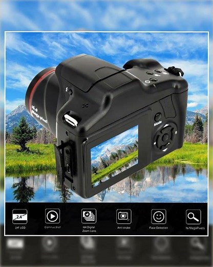 Acuvar Digital Camera, 16 Megapixel Photo Camera Mini Digital SLR Camera, CMOS Sensor 2.4“ TFT LC...