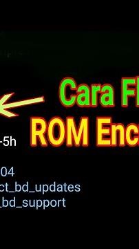 Cara Flash Custom ROM Encrypted Agar Tidak terkena ENKRIPSI