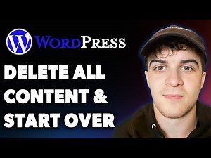 How to Delete All Wordpress Content & Start Over Erase Wordpress Site & Start Over (Full 2025 Guide)