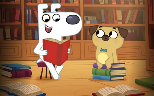 Dog Loves Books 狗狗爱读书--英文儿童动画简单介绍第15期