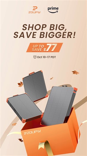Save BIG on our high-efficiency portable solar panels ⚡ Power up your outdoor adventures — camping, vanlife, or off-grid living 🌄 ☀ Shop now: ⚡450W 👉https://www.amazon.com/dp/B0DGT547L7 ⚡100W 👉 https://www.amazon.com/dp/B0DJ6Z57B1 ⚡200W 👉 https://www.amazon.com/dp/B0DGTFJZX7 #amazondeals #limitedtimeoffer #musthave #discount #shopsmart #zoupw #solarpanel #offgrid #camping #vanlife | ZOUPW