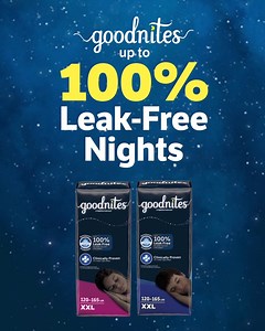 Bedwetting can occur in older children and even adolescents. That’s why Goodnites® are now available in XS through XXL sizes! | Goodnites