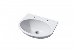 Wallgate Wash Hand Basin Solid Surface Front Fixed Exposed Services 2TH