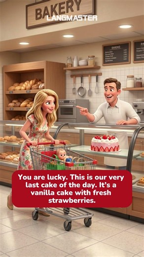Easy English Dialogue: Shopping at The Bakery #shortvideo #englishconversation