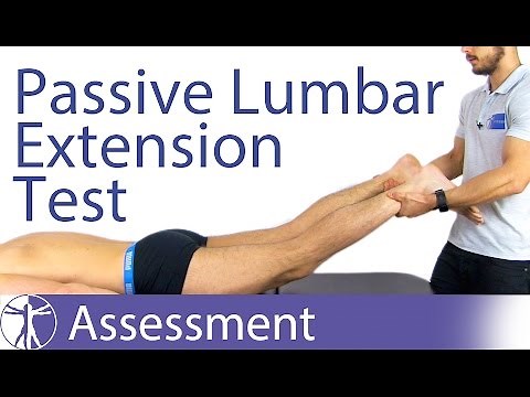Passive Lumbar Extension Test (PLET) | Lumbar Instability