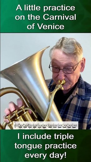 Triple Tonguing on Carnival of Venice by Arban + My Own Variation. Cornet, Trumpet, euphonium, horn