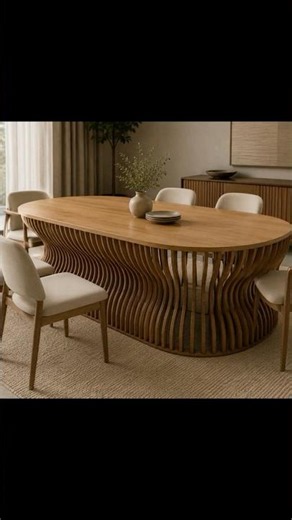 Modern Parametric Dining Table Design in SketchUp | Luxury Wooden Furniture Modeling