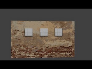 Blender Tutorial- Modifiers - Array Boolean. Simple Wall