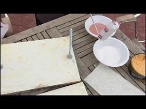 Manufacturing glass fiber epoxy plate by the hand lay-up method (Student course project).