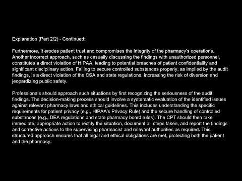 Certified Pharmacy Technician Free Practice Test video