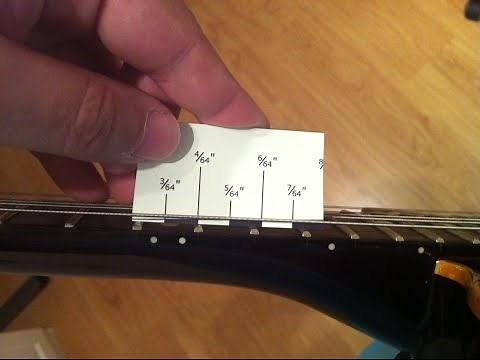 Home made DIY string action gauge