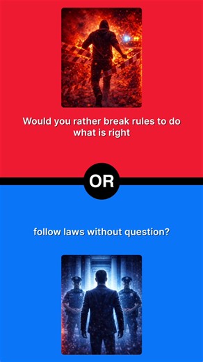 Not every good action is visible. Morality, intentions, and how people choose to be seen. . . . . . #wouldyourather #morality #psychology #ethics #lifedilemmas