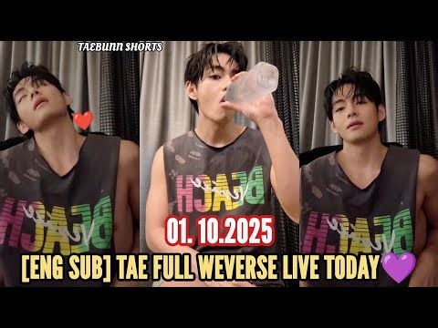 [ENG SUB] 🔴 BTS V Weverse LIVE 🔴 Today 💜 01.10.2025 🔴 Taehyung Full Weverse LIVE | V Weverse Live