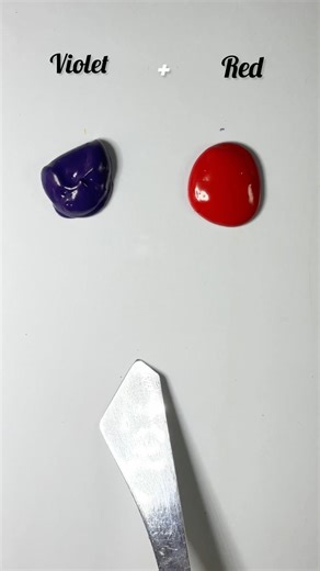 Viral Color Mixing Trend: Violet Meets Red #short #colormixing